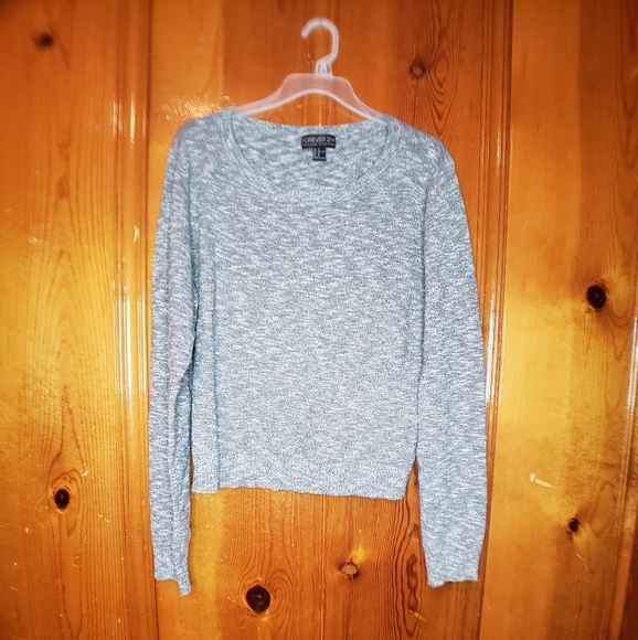 Gray and black Sweater Forever 21 Sweater Long sleeve sweater Crop sweater - Picture 5 of 5